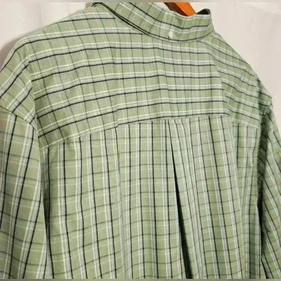 Duluth Mens Button-up 100% Cotton Light Green Collared Plaid Shirt Size 2XLT - Picture 4 of 7